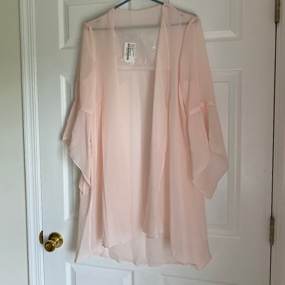 Chiffon Special Occasion Wrap - Blushing Pink